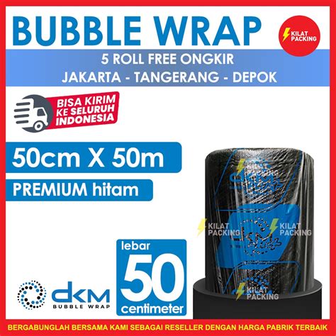 Jual Bubble Wrap Hitam Cm X M Tebal Plastik Bubblewrap Roll