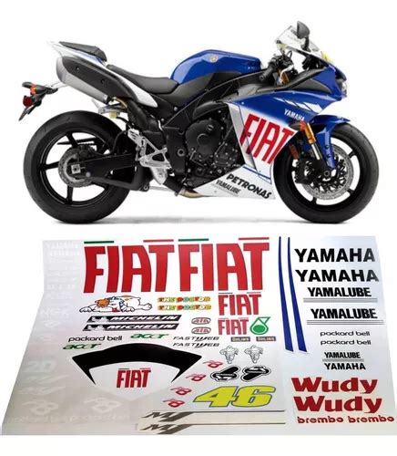 Kit Adesivos Yamaha R1 Fiat 2007 Fiat07