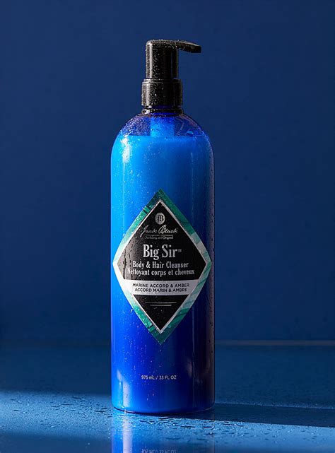 Big Sir Hair And Body Wash Large Size Jack Black Soaps Gels