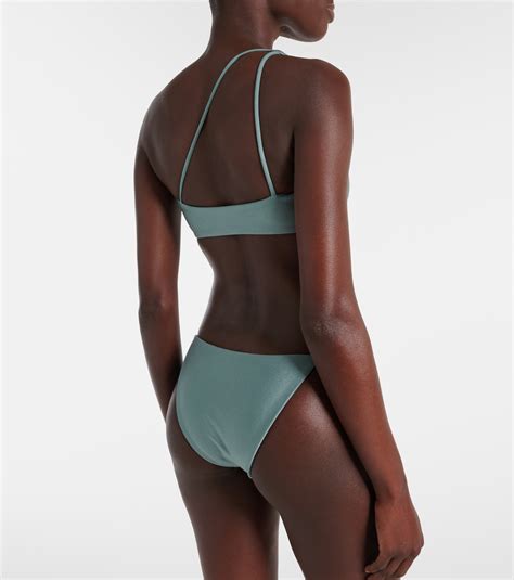 Micro Bare Minimum Bikini Bottoms In Blue Jade Swim Mytheresa