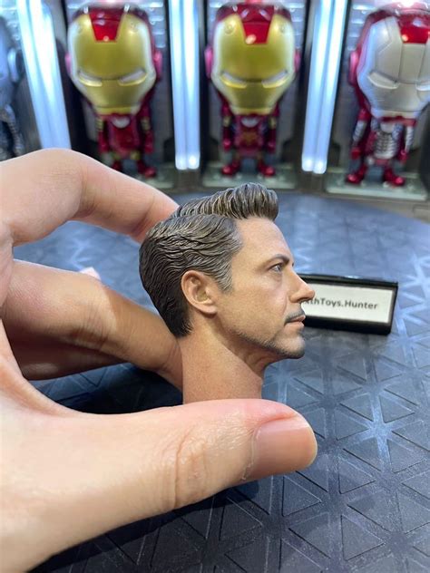 Marvel Avengers End Game Hot Toys Scale Mms D Tony Stark Iron Man Mk Head Sculpt