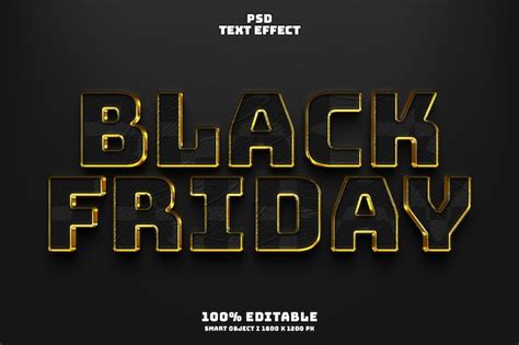 Premium Psd Black Friday D Psd Editable Text Effect Design