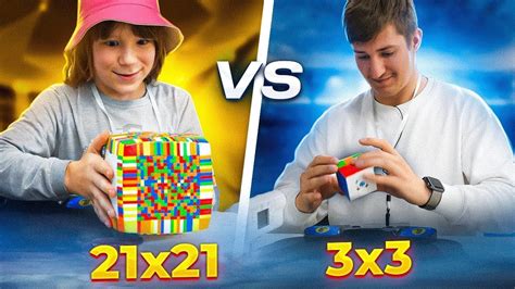 Who will solve the Rubik's cube faster 3x3 VS 21x21? Cubastic at ...