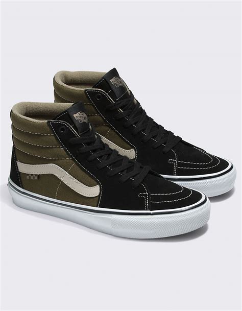 VANS Sk8-Hi Shoes - Black Green | Tillys