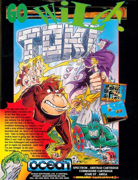 Cpcrulez Amstrad Cpc Gameslist Toki C Ocean