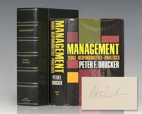 Management Peter Drucker First Edition Signed Rare Book