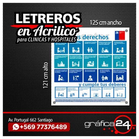 Letrero Derechos Y Deberes Del Paciente Rastro