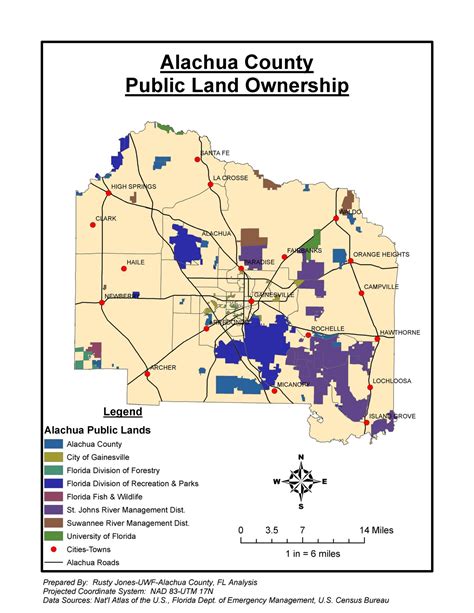 Applications in GIS-UWF 4048: Week 6-Alachua County, FL