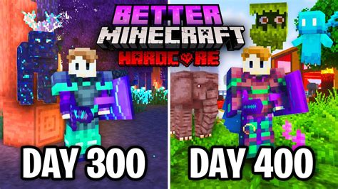 I Survived 400 Days In Better Minecraft Hardcore Here S What