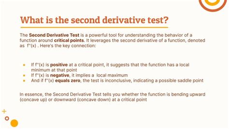 Second Derivative Test Presentation