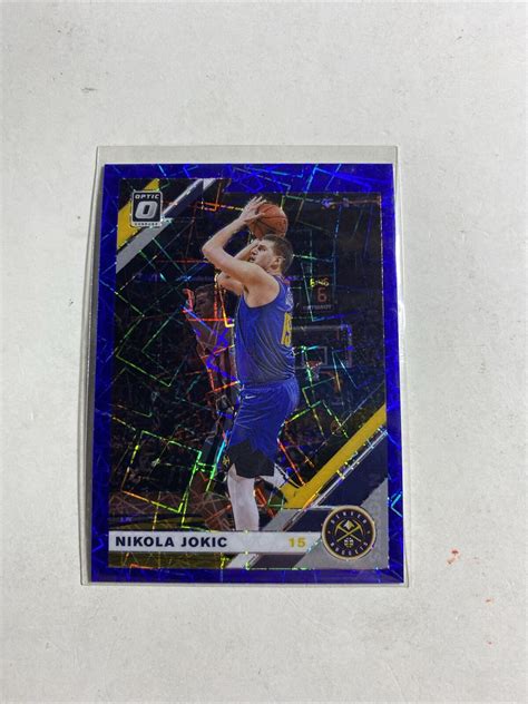 2019 20 DONRUSS OPTIC BLUE VELOCITY PRIZM 96 NIKOLA JOKIC BASKETBALL