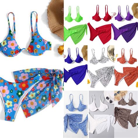 In Swimwear Set Trendy Pc Bikini Set With Cover Leisure