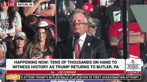 Full Speech Steve Witkoff Speaks At The Historic Trump Rally In Butler