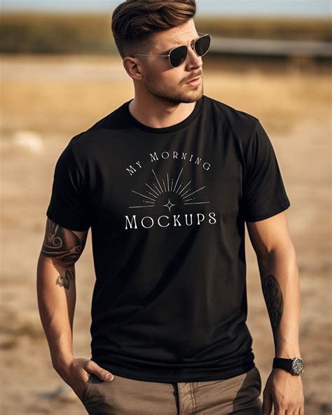 Gildan Mockup Tshirt Mock Up Black Gildan Mock Up