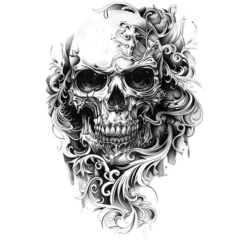 skull tattoo png bronctattooauscom