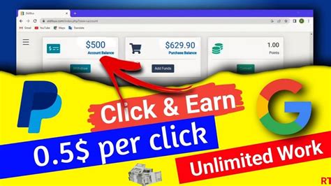 Dollar Per Click Earning Life Time Earning Website Dollar