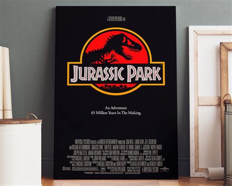 Jurassic Park Poster Canvas Jurassic Park Canvas Print, Jurassic Park ...