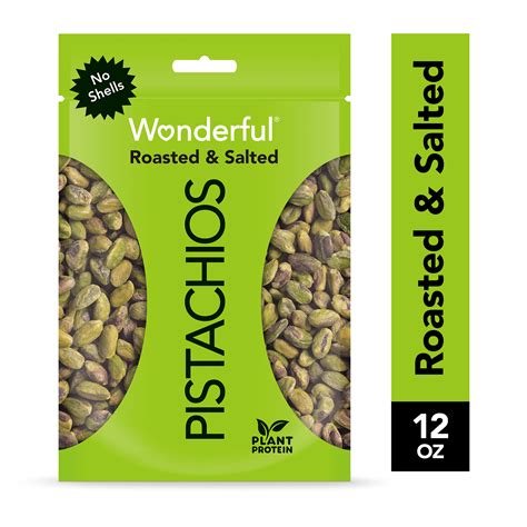 Wonderful Pistachios No Shell Roasted Salted Oz Resealable Pouch