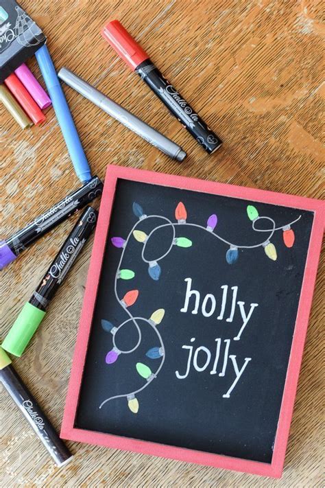 Easy Christmas Chalk Drawings