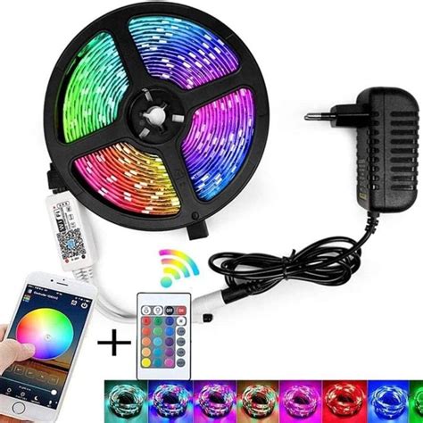 Led Strip Lights,Tsanhoo4.5m/ 15ft WiFi RGB Led Light Strip,Color ...