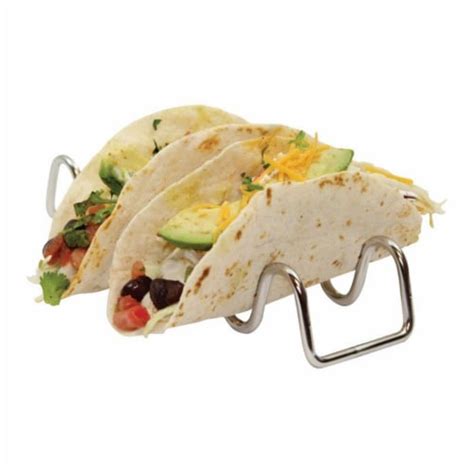 Taco Holder Stainless Steel & Silver, 1 - QFC