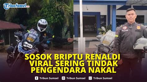 Sosok Briptu Renaldi Sandes Anggota PJR Ditlantas Polda Sumsel Viral