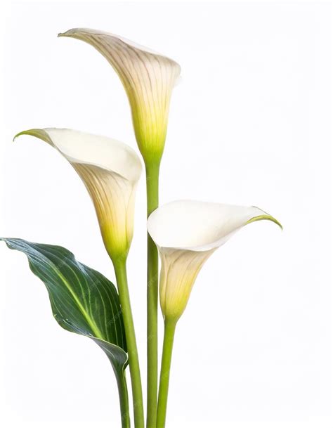 Premium Photo Beautiful Calla Lily Flowers Isolated On A White Background