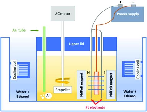 Schematic Diagram Of The Electrodeposition Cell Download Scientific