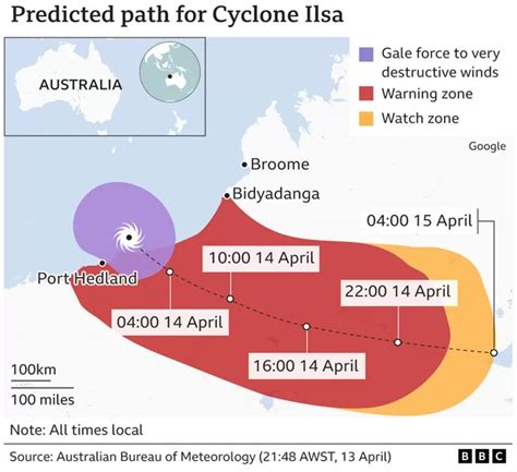 Cyclone Ilsa Powerful Storm Hits Western Australia Ekohotblog