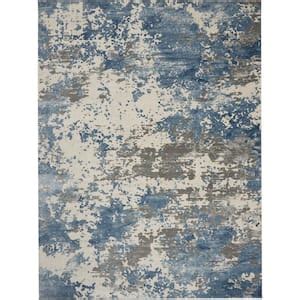 Nourison Rustic Textures Beige Grey Ft X Ft Abstract