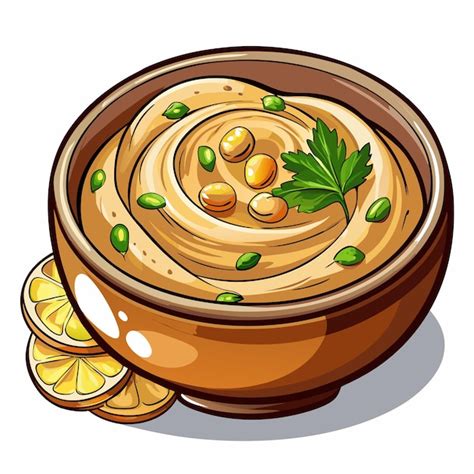 Hummus Estilizado Vector Clip Art Perfecto Para Gr Ficos Y Dise O