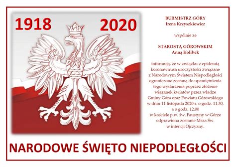 Narodowe Święto Niepodległości Urząd Miasta i Gminy w Górze