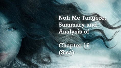 Noli Me Tangere Summary And Analysis Of Chapter 16 Sisa YouTube