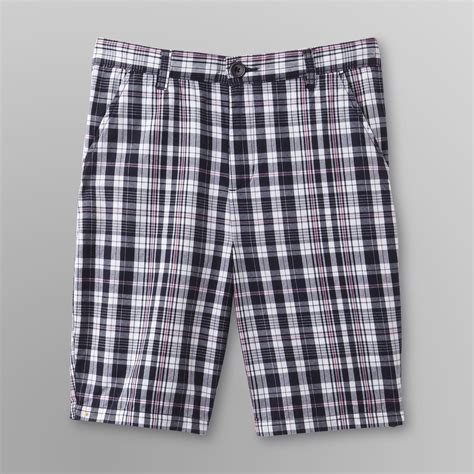 Basic Editions Womens Bermuda Shorts Plaid