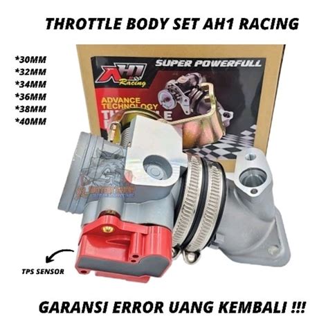 Jual TB THROTTLE BODY AH1 RACING MXKING 150 VIXION NEW NVA NVL R R15 V1