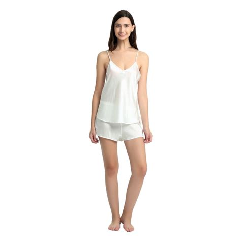 Ivory Silk Camisole Set