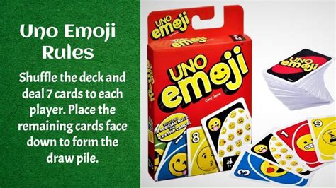 The Uno Emoji Rules And Cards