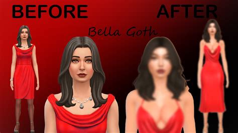 The Sims 4 Townie Makeover Bella Goth CC Links EXTREME MAKEOVER CAS