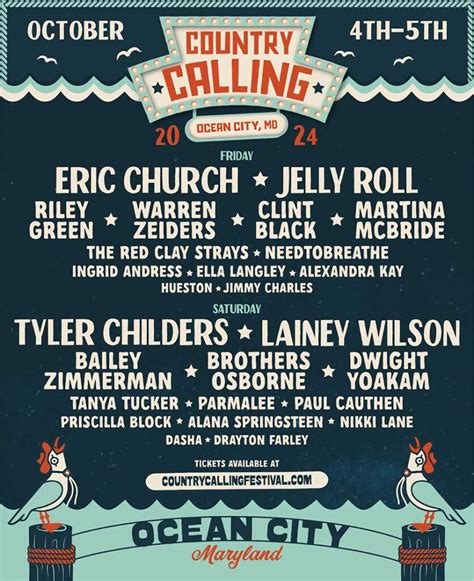 Oceans Calling Country Festival 2024 Schedule Nisse Andreana