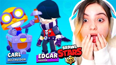 Liberei Um Novo Brawler Carl E Aprendendo A Jogar De Edgar No Brawl