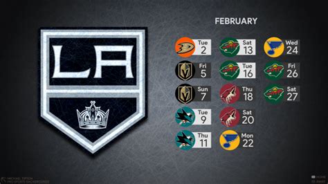 La Kings Game Schedule 2022