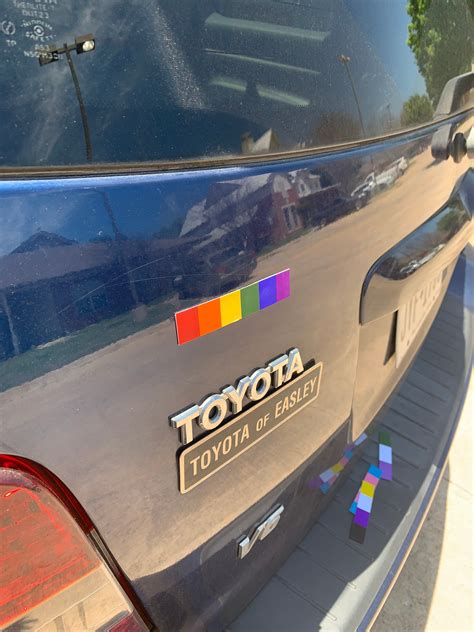 Lgbt Gay Pride Lgbtq Pride Flag Car Vinyl Decal Or Magnet Etsy