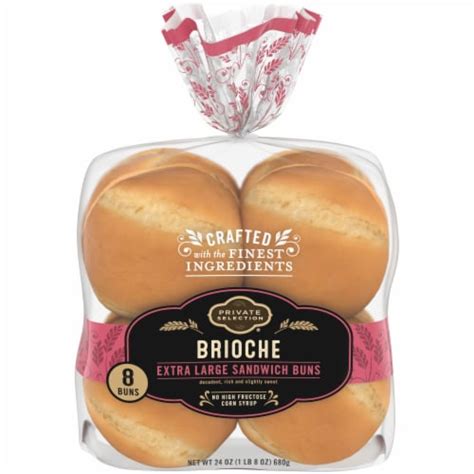 Private Selection® Brioche Extra Large Sandwich Buns 8 Ct 24 Oz