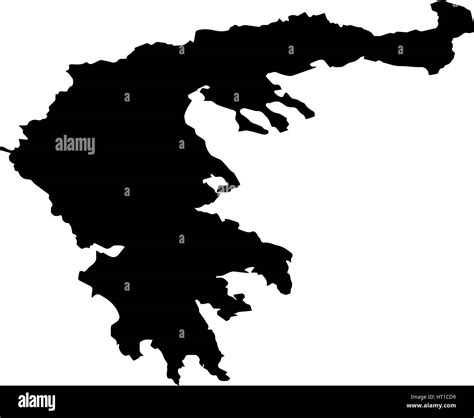 High detailed vector map - Greece on a white background Stock Vector ...