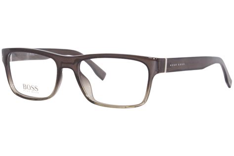 Hugo Boss 0729 09q Eyeglasses Men S Brown Full Rim Rectangle Shape 54 17 140