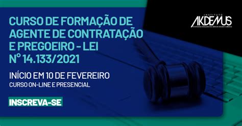 Curso de Formação de Agente de Contratação e Pregoeiro Lei Nº 14 133