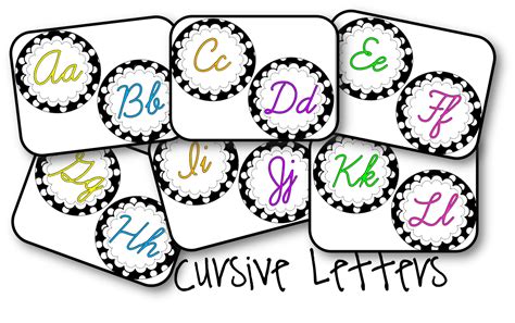 Cursive Letters PNG