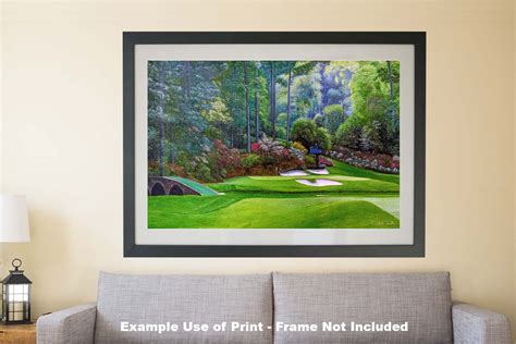 Augusta National Golf Club Hole Golden Bell Oil Painting Pga Golf