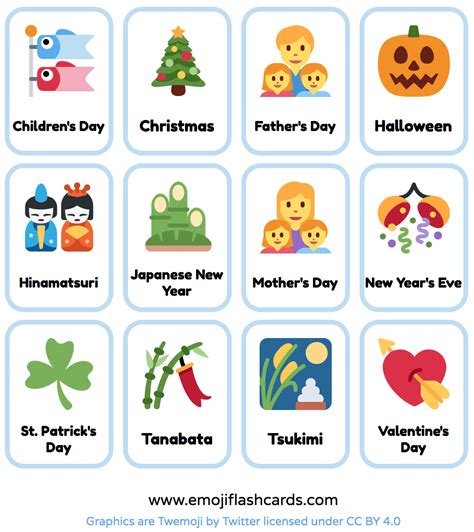 Holidays Flashcards English Esl Flashcards Printable Flash Cards