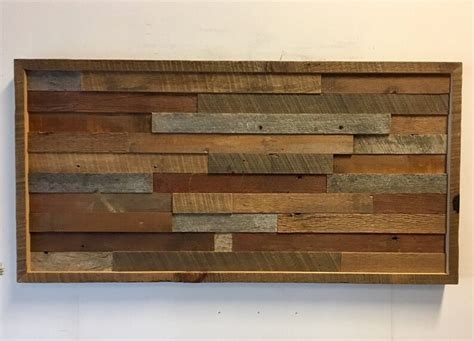 Reclaimed Barn Wood Wall Art Horizontal Slats FREE SHIPPING Etsy